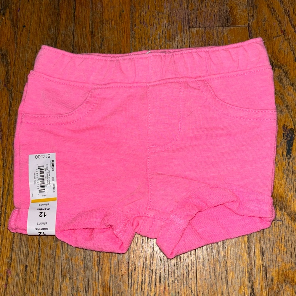 Jumping beans pink shorts 12m
